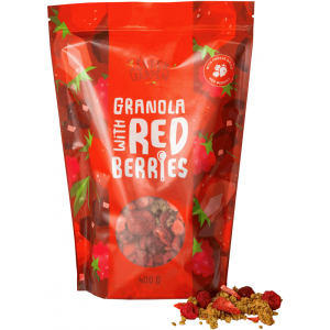 Granola with freeze dried (lyophilized) berries