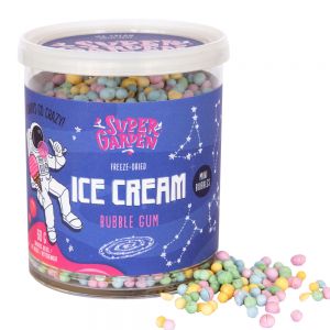 Freeze dried (lyophilized) astronaut bubble gum ice cream.