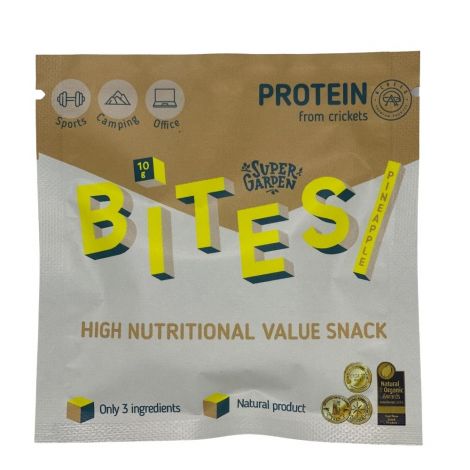 BITES pineapple snack with cricket protein