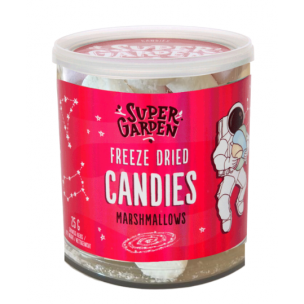 Freeze dried (lyophilized) marshmallows, candies, candy