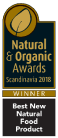 Best New Natural Food Product. Natural & Organic Awards Scandinavia 2018